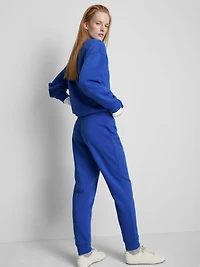 Cotton Blend Printed Skinny Joggers