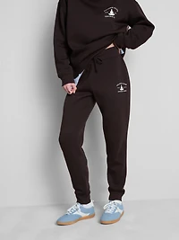 Cotton Blend Printed Skinny Joggers