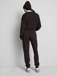 Cotton Blend Printed Skinny Joggers