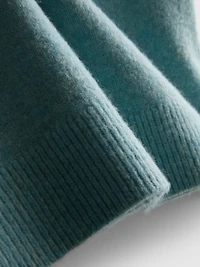 Brushed Knit V-Neck Tee