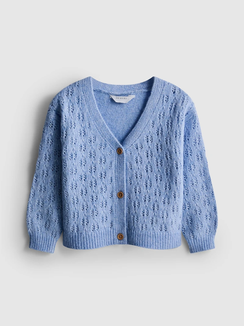 1.5-8yrs | Open-Knit Cardigan
