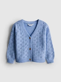 1.5-8yrs | Open-Knit Cardigan
