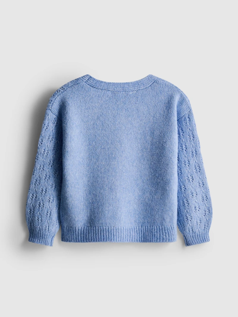 1.5-8yrs | Open-Knit Cardigan