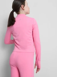 7-15yrs | Buttery Soft Active Zip-Up High-Neck Sweatshirt