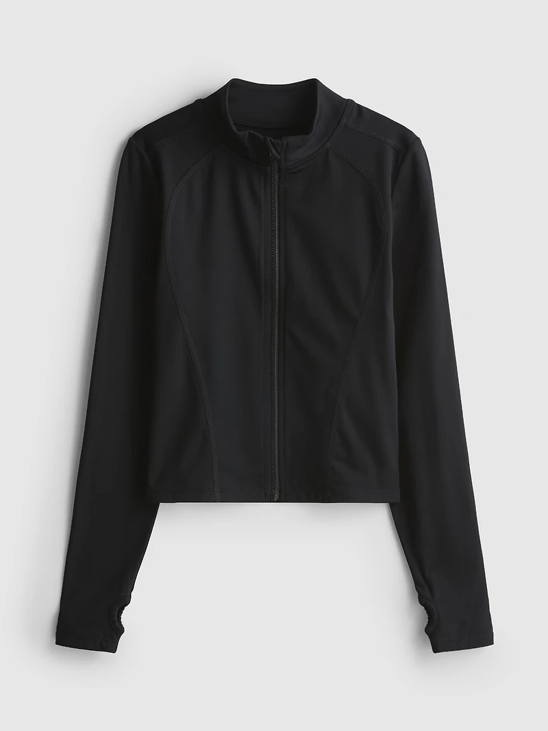 7-15yrs | Buttery Soft Active Zip-Up High-Neck Sweatshirt