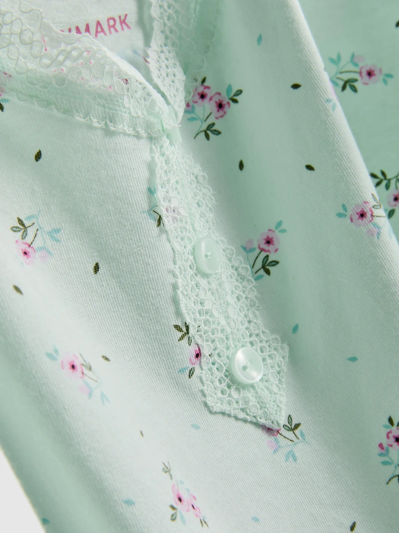 Lace Trim Cami Pajamas