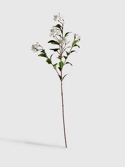 Single Stem Faux Orange Blossom Display