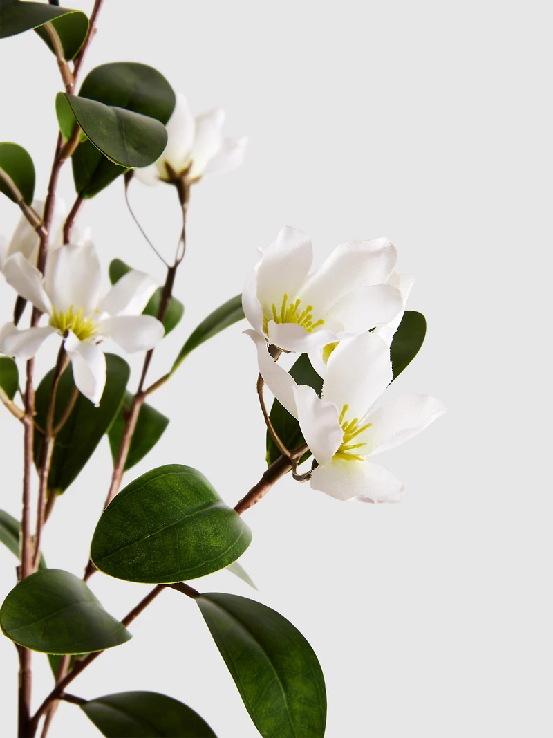 Single Stem Faux Orange Blossom Display