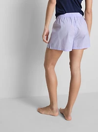 Printed Cotton Pajama Shorts