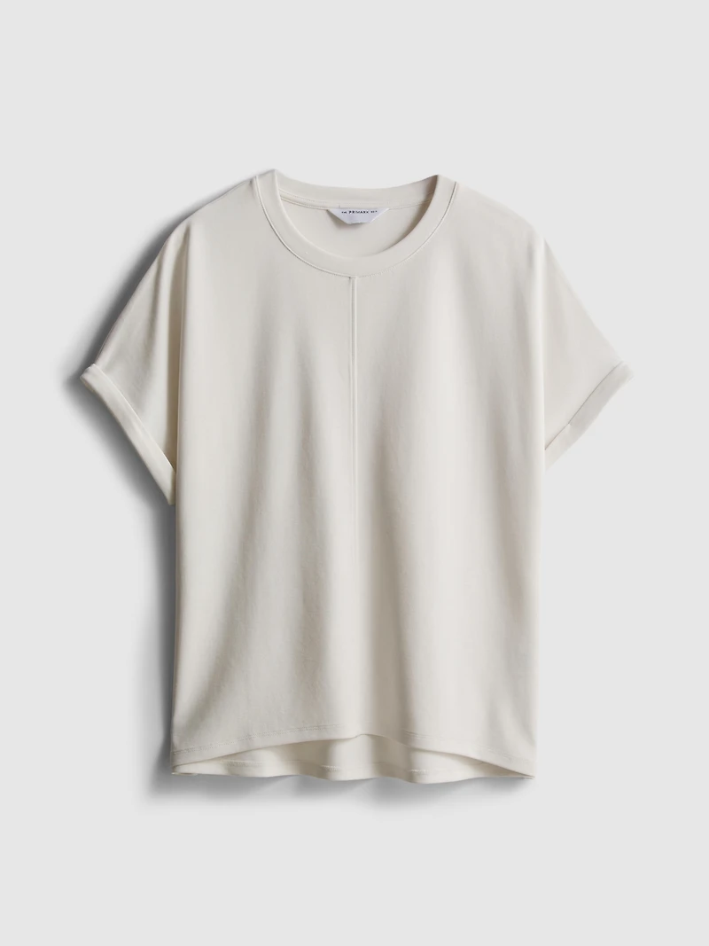 The Edit Seam-Detail Tee