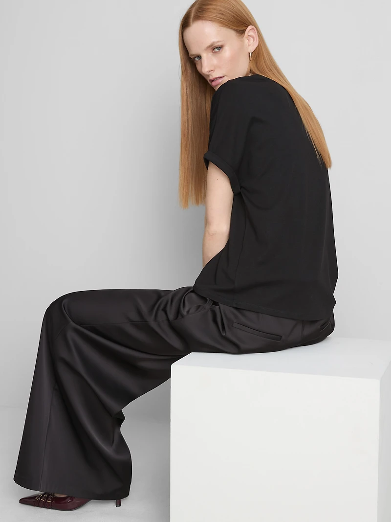 The Edit Seam-Detail Tee