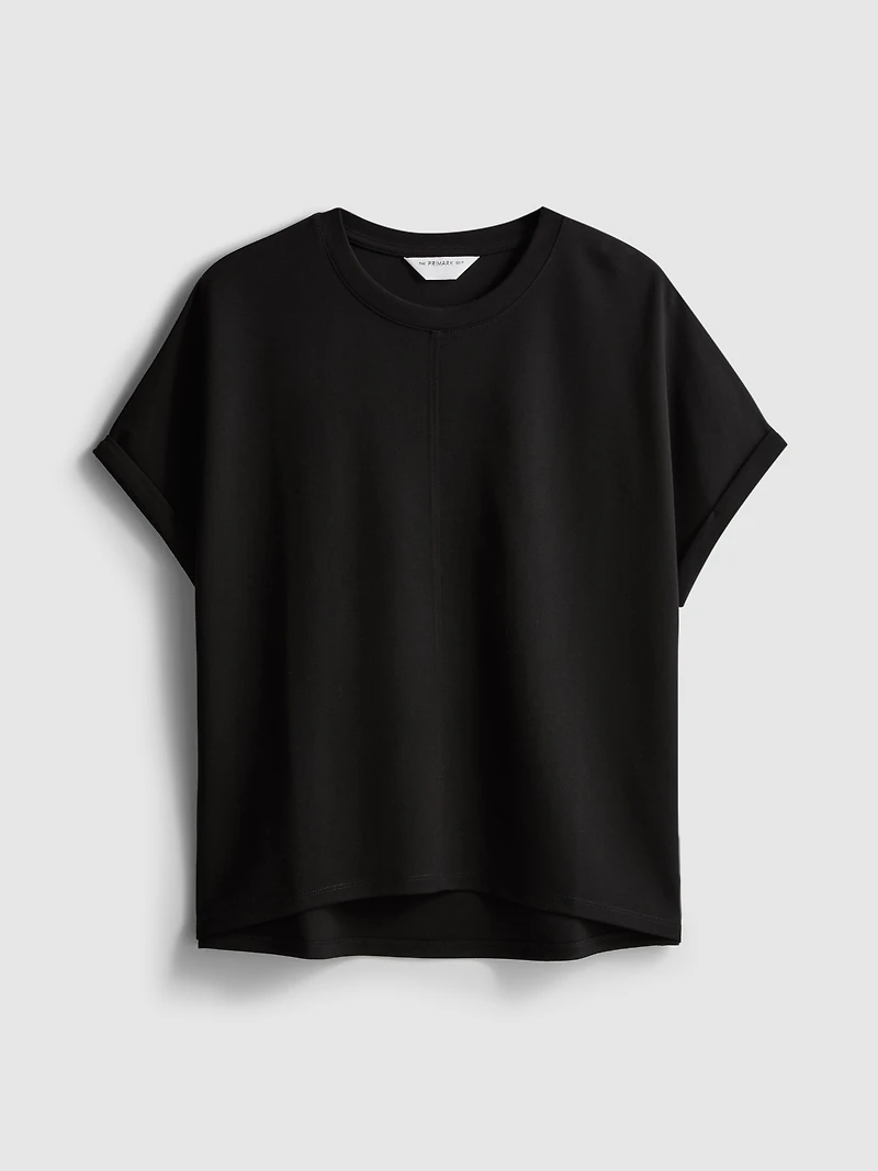 The Edit Seam-Detail Tee