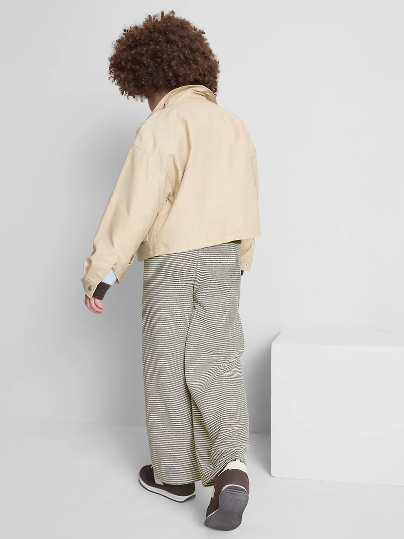 7-15yrs | Stripe Wide-Leg Pants