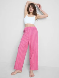 Cotton Stripe Pajama Bottoms