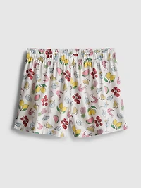 Cotton Woven Pajama Shorts