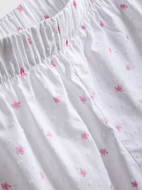 Cotton Woven Pajama Shorts