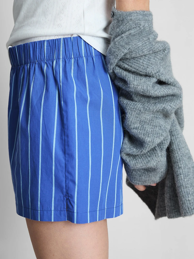 Cotton Woven Pajama Shorts