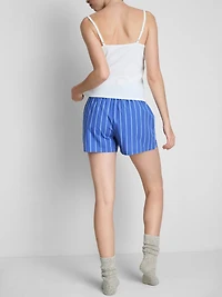 Cotton Woven Pajama Shorts