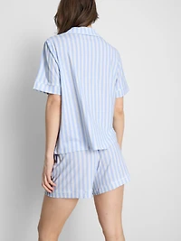 Printed Shorty Boyfriend Pajamas