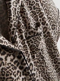 Printed Shorty Boyfriend Pajamas