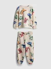 1.5-8yrs | Dinosaur Graphic Sweatshirt and Sweatpants Set