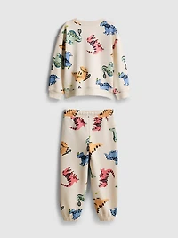 1.5-8yrs | Dinosaur Graphic Sweatshirt and Sweatpants Set