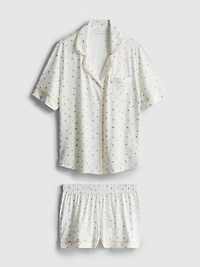 Printed Short Boyfriend Pajamas