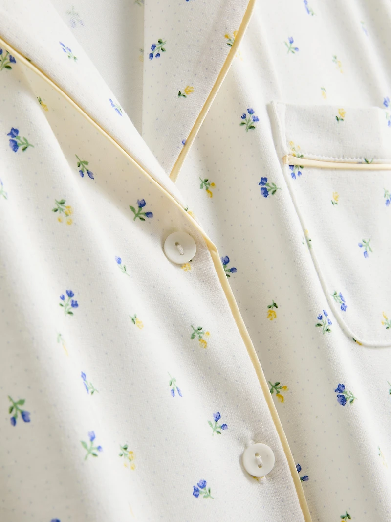 Printed Short Boyfriend Pajamas