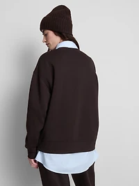 Relaxed Cotton Blend Printed Sweatshirt