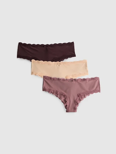 3pk Microfiber Neutral Hipster Briefs