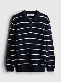 7-15yrs | Stripe Polo Sweater