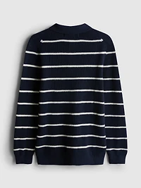 7-15yrs | Stripe Polo Sweater