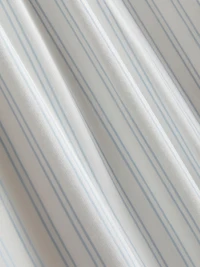 T-Shirt and Striped-Bottom Pajamas