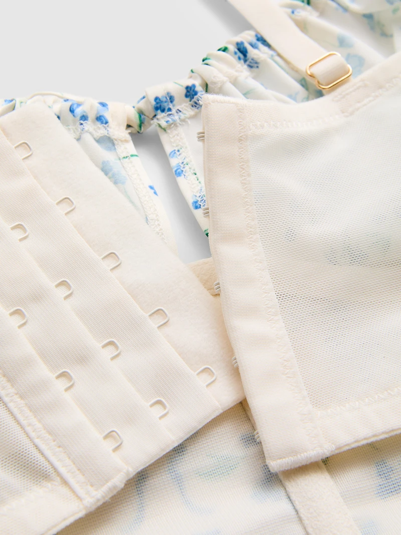 Bridgerton Floral Non Padded Longline Bra