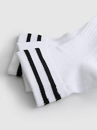3pk Microfiber Quarter Crew Socks