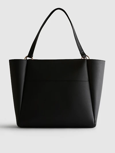 Faux Leather Shopper