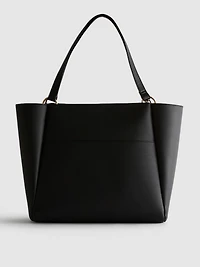 Faux Leather Shopper