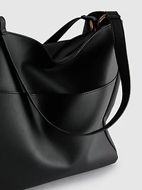 Faux Leather Shopper