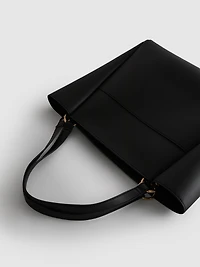 Faux Leather Shopper