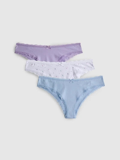 3pk Cotton-Rich Brazilian Briefs