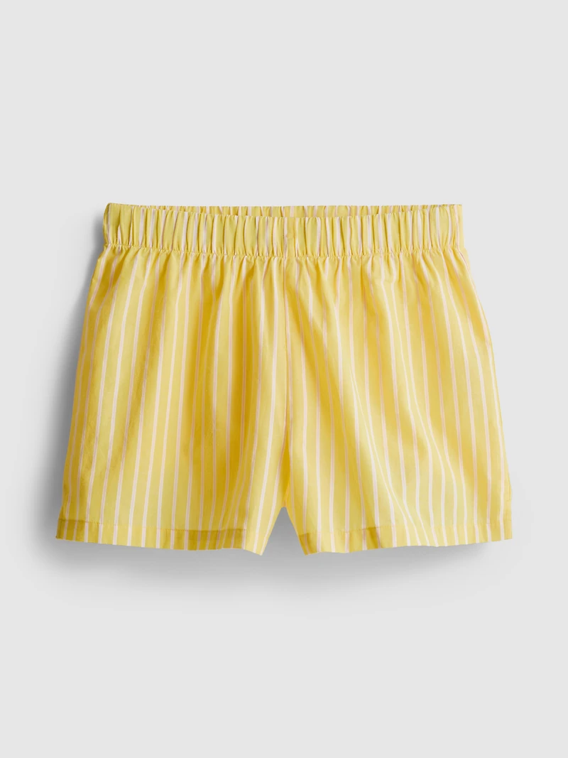 Woven Cotton Pajama Shorts
