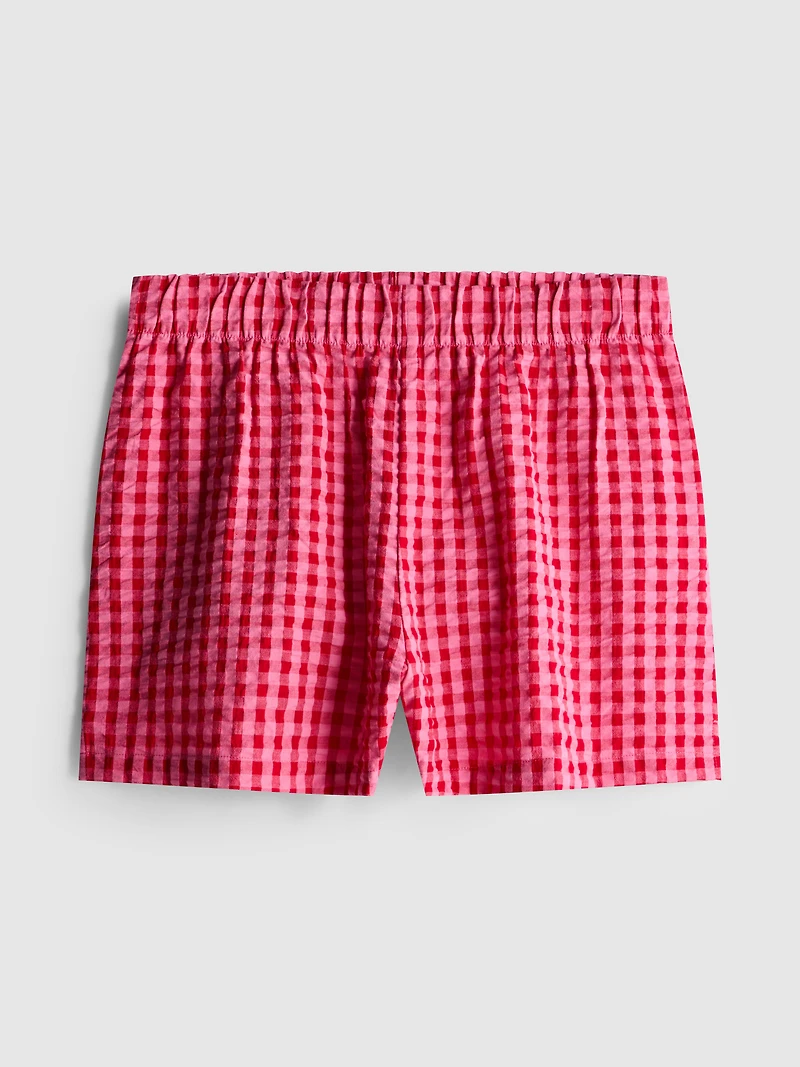 Woven Cotton Pajama Shorts