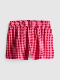 Woven Cotton Pajama Shorts