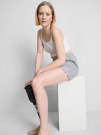 Woven Cotton Pajama Shorts