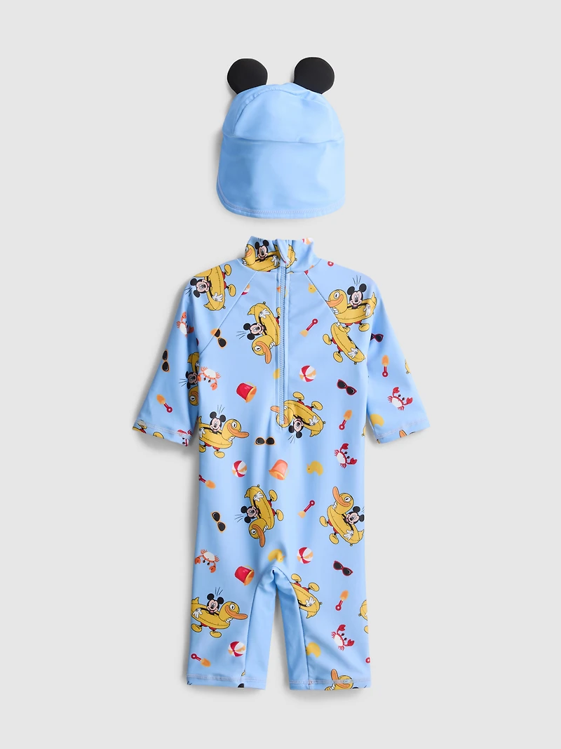 3-36mths | Disney’s Mickey Mouse Swimsuit and Sun Hat Set
