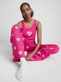 Bridesmaids Cotton-Rich Printed Tank Pajama Set