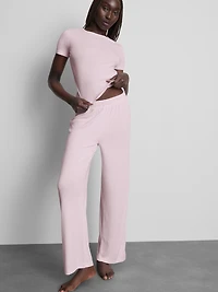 Short Sleeve Straight Leg Pointelle Pajamas