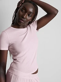 Short Sleeve Straight Leg Pointelle Pajamas