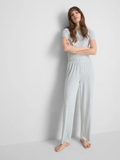 Short Sleeve Straight Leg Pointelle Pajamas