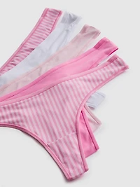5-Pack Microfiber Thongs